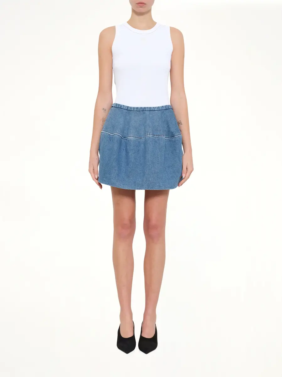 Loewe Denim Balloon Skirt in Light Blue | Thumbnail 7 Loewe Denim Balloon Skirt in Light Blue | Thumbnail 7
