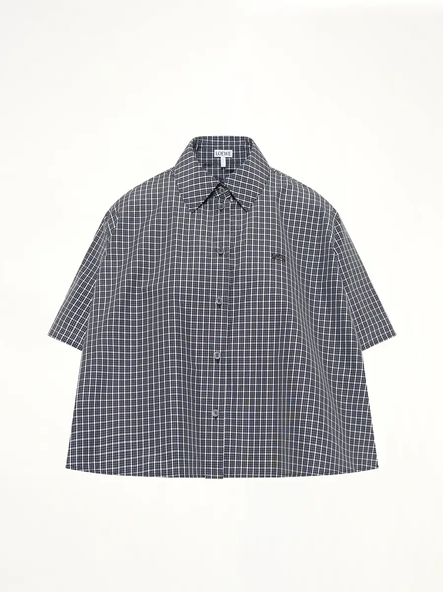 Loewe Short Sleeve Trapeze Shirt in Black/white | Thumbnail 2 Loewe Short Sleeve Trapeze Shirt in Black/white | Thumbnail 2