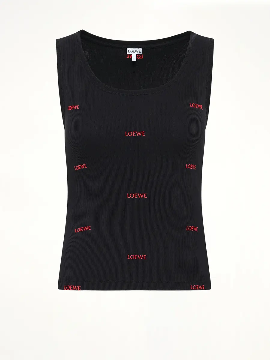 Loewe Tank Top in Black/red | Thumbnail 2 Loewe Tank Top in Black/red | Thumbnail 2