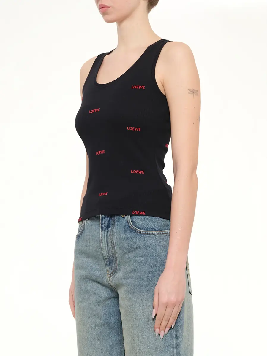 Loewe Tank Top in Black/red | Thumbnail 3 Loewe Tank Top in Black/red | Thumbnail 3