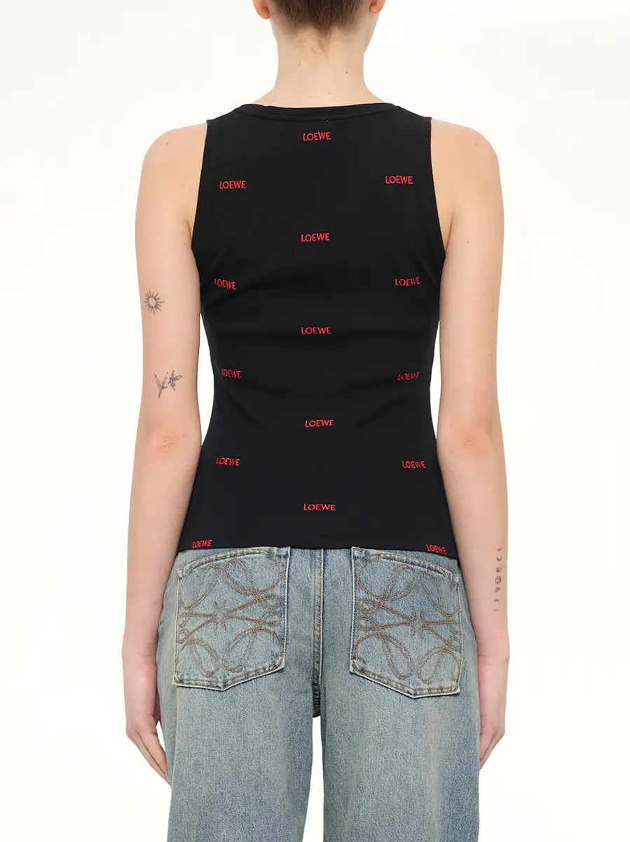 Loewe Tank Top in Black/red | Thumbnail 5 Loewe Tank Top in Black/red | Thumbnail 5