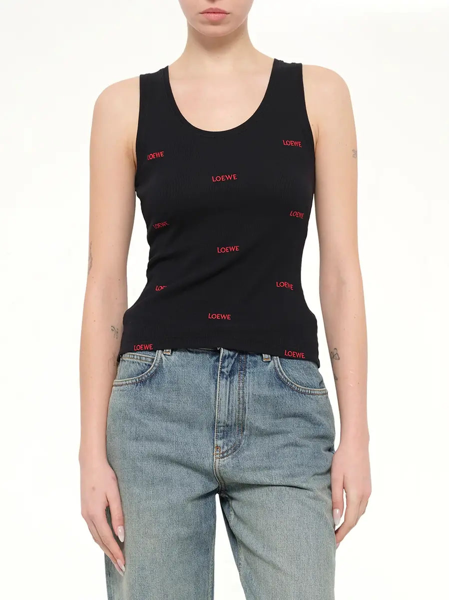 Loewe Tank Top in Black/red | Thumbnail 6 Loewe Tank Top in Black/red | Thumbnail 6