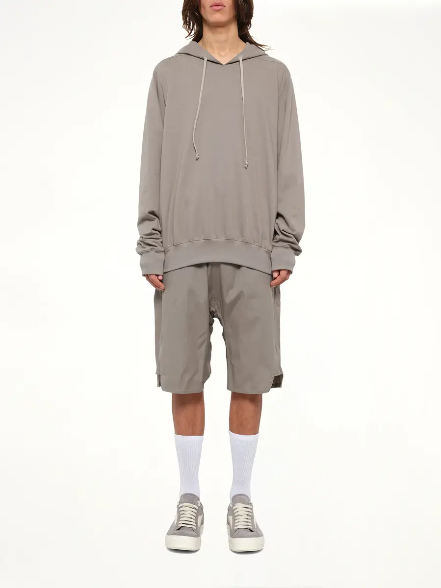 Rick Owens Heavy Jersey Hoodie in Dark Pearl | Thumbnail 7 Rick Owens Heavy Jersey Hoodie in Dark Pearl | Thumbnail 7