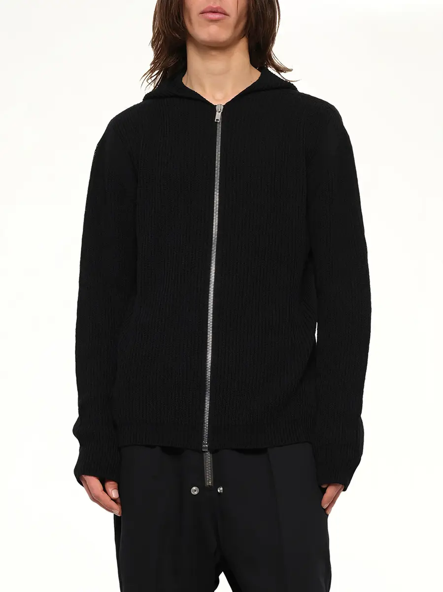 Rick Owens Heavy Wool Zipped Hoodie | Thumbnail 6 Rick Owens Heavy Wool Zipped Hoodie | Thumbnail 6