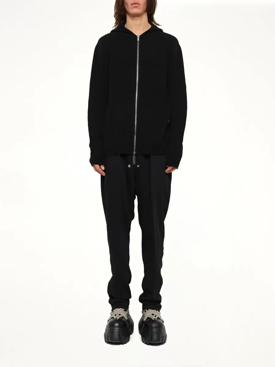 Rick Owens Heavy Wool Zipped Hoodie | Thumbnail 7 Rick Owens Heavy Wool Zipped Hoodie | Thumbnail 7