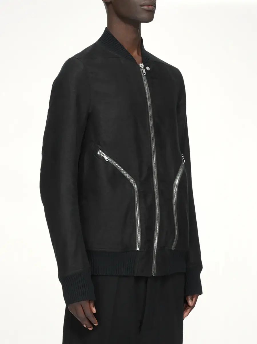 Rick Owens Moleskin Heizer Flight Jacket | Thumbnail 3
