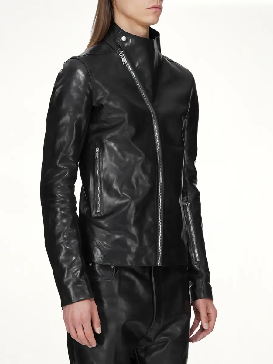Rick Owens Leather Release Jacket | Thumbnail 3
