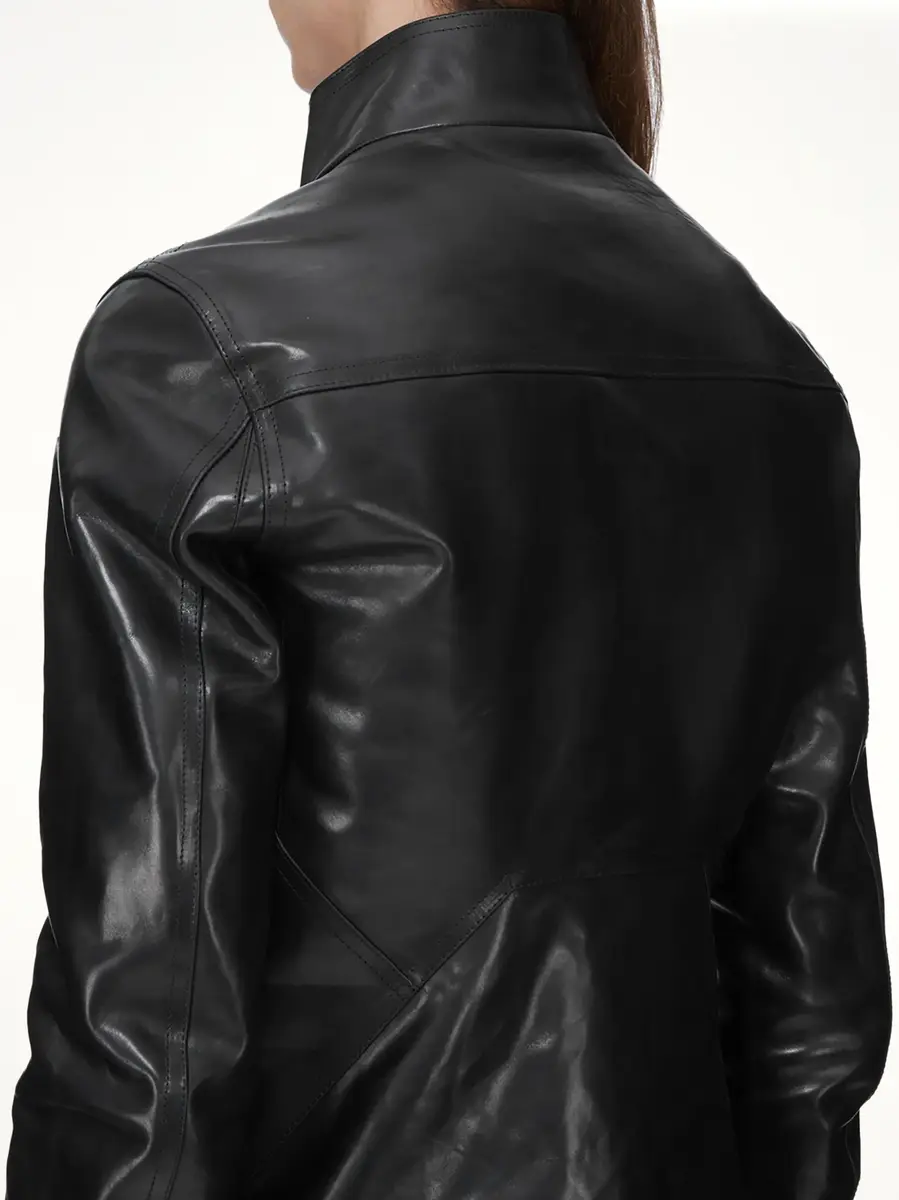 Rick Owens Leather Release Jacket | Thumbnail 7