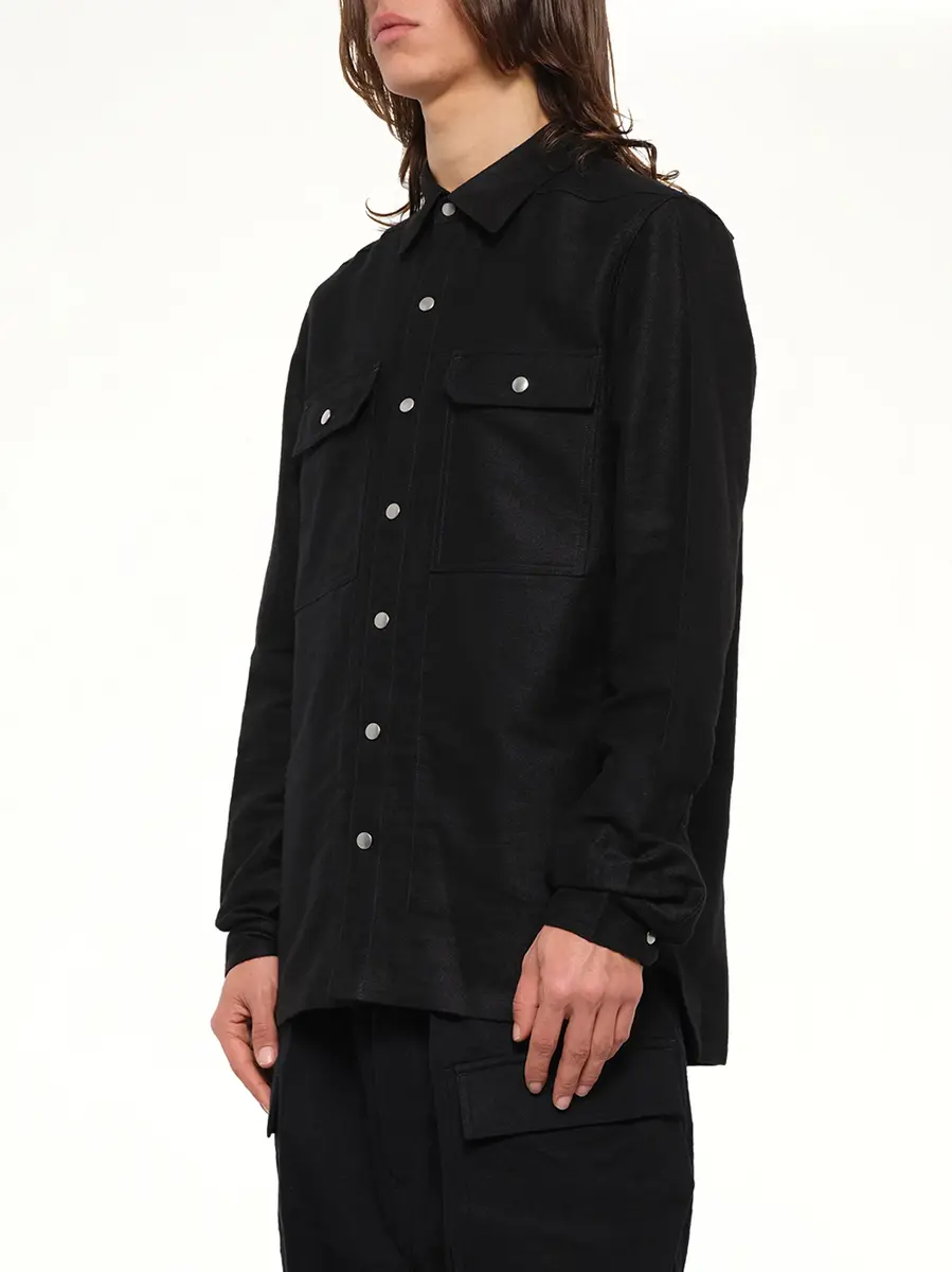 Rick Owens Moleskin Outershirt | Thumbnail 3 Rick Owens Moleskin Outershirt | Thumbnail 3
