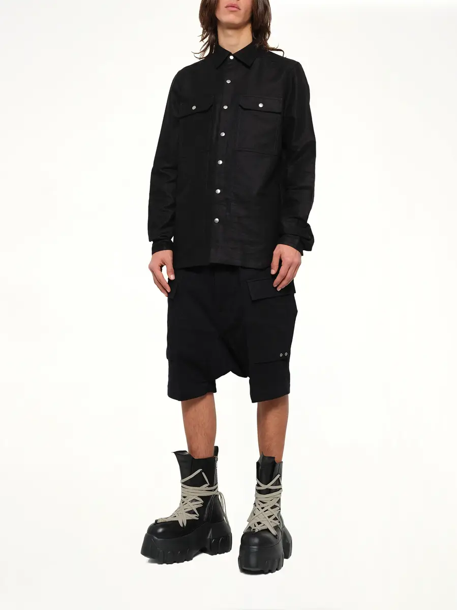Rick Owens Moleskin Outershirt | Thumbnail 4 Rick Owens Moleskin Outershirt | Thumbnail 4