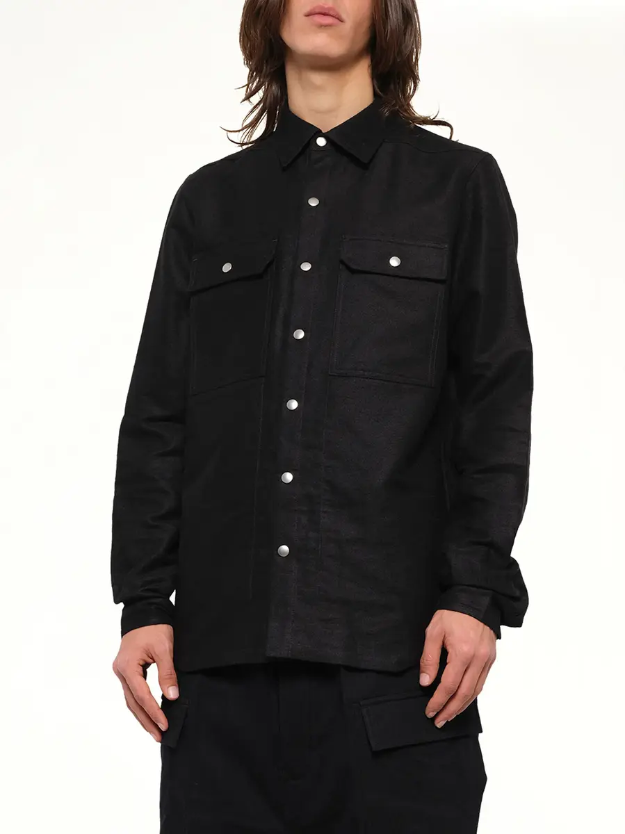 Rick Owens Moleskin Outershirt | Thumbnail 6 Rick Owens Moleskin Outershirt | Thumbnail 6