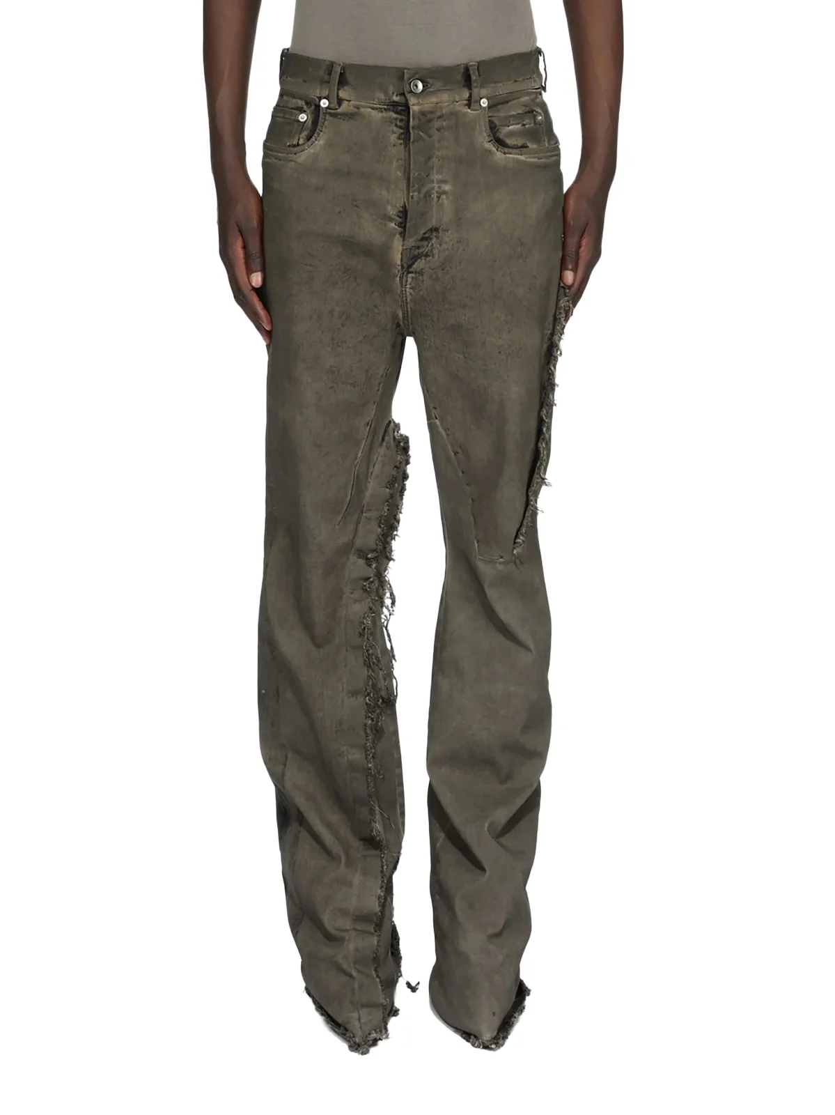 Rick Owens Bolan Bootcut in Dust Combo