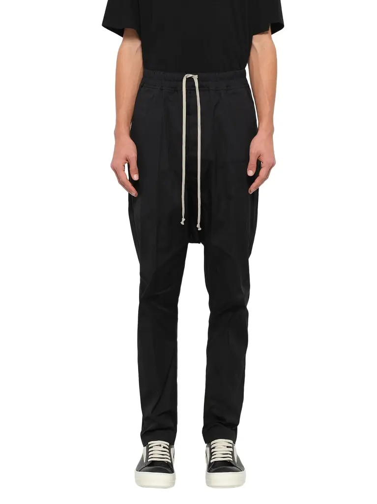 Rick Owens Cotton Poplin Drawstring Long