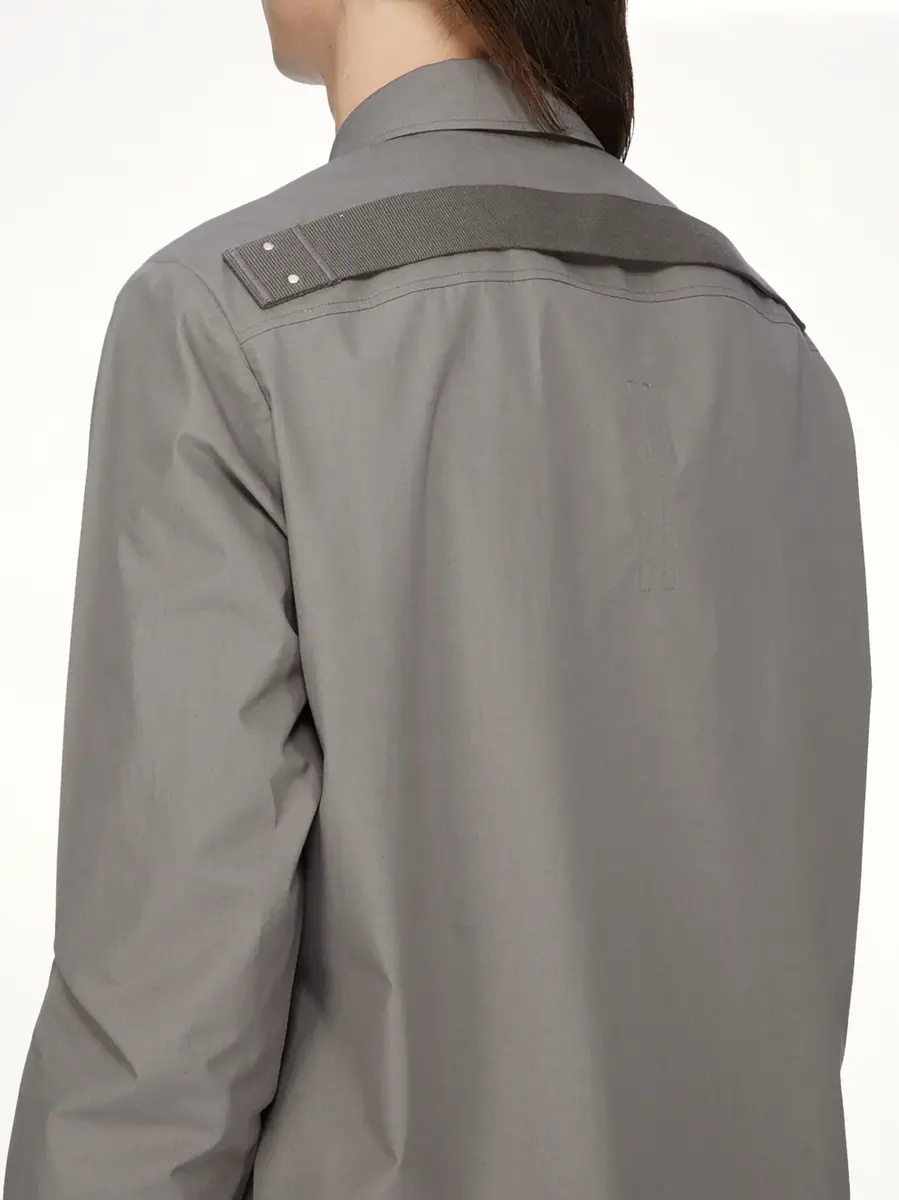 Rick Owens Fog Pocket Outershirt in Dust | Thumbnail 8