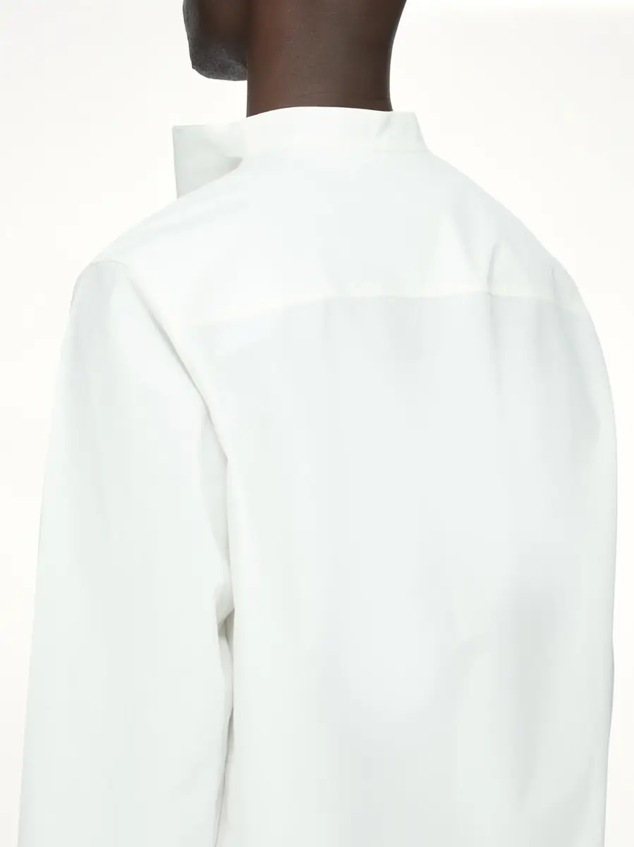 Rick Owens Cotton Poplin Island Shirt in Milk | Thumbnail 7 Rick Owens Cotton Poplin Island Shirt in Milk | Thumbnail 7