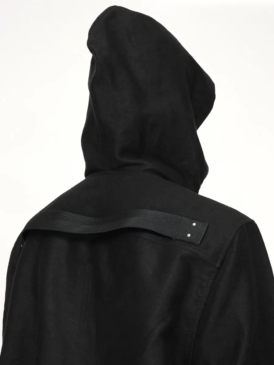 Rick Owens Moleskin Hooded Outershirt | Thumbnail 10 Rick Owens Moleskin Hooded Outershirt | Thumbnail 10