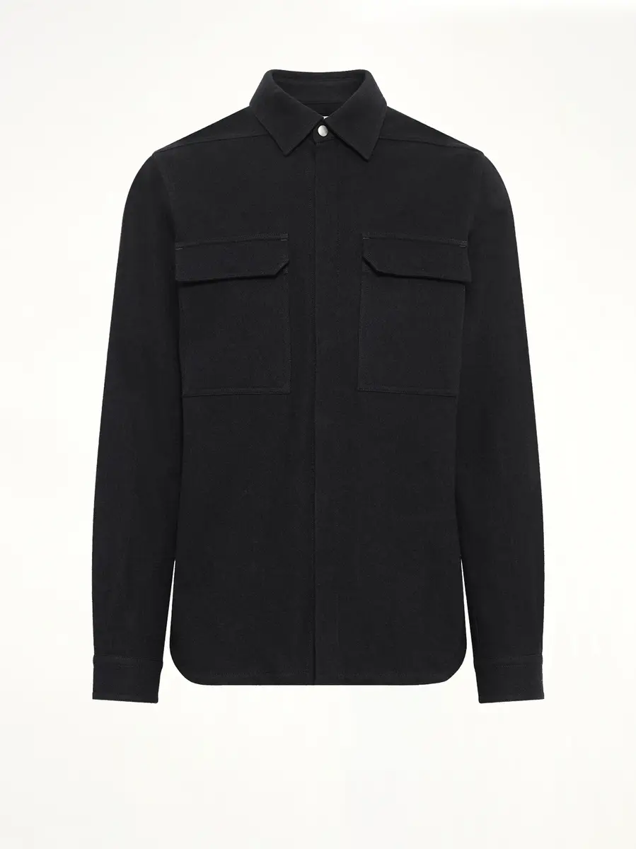 Rick Owens Warm Flannel Outershirt | Thumbnail 2 Rick Owens Warm Flannel Outershirt | Thumbnail 2