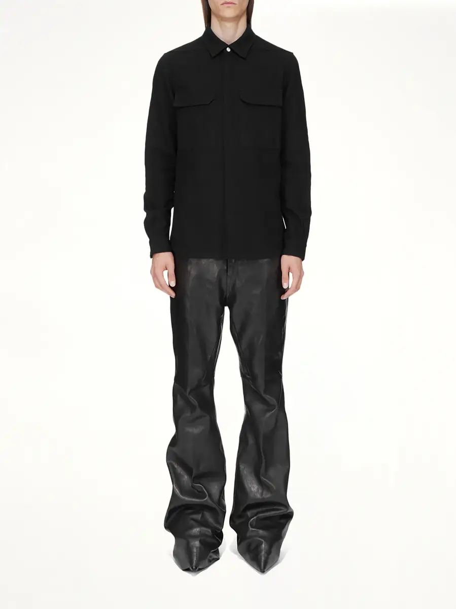 Rick Owens Warm Flannel Outershirt | Thumbnail 8 Rick Owens Warm Flannel Outershirt | Thumbnail 8