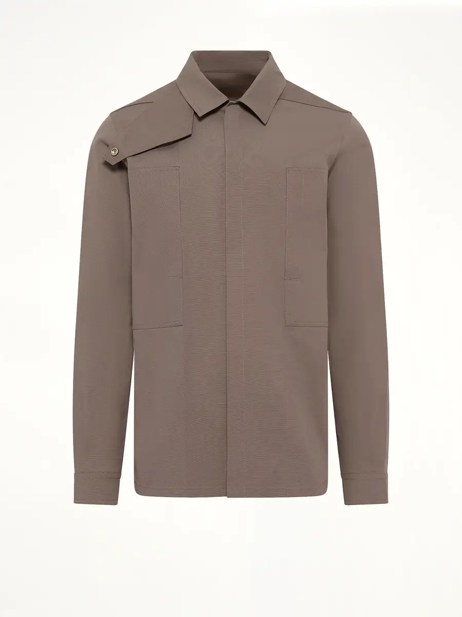 Rick Owens Tower Outershirt in Dust | Thumbnail 2
