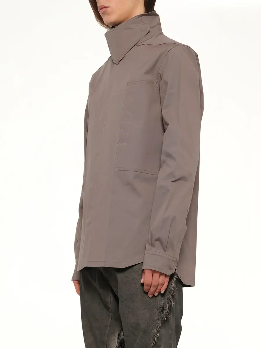 Rick Owens Tower Outershirt in Dust | Thumbnail 3