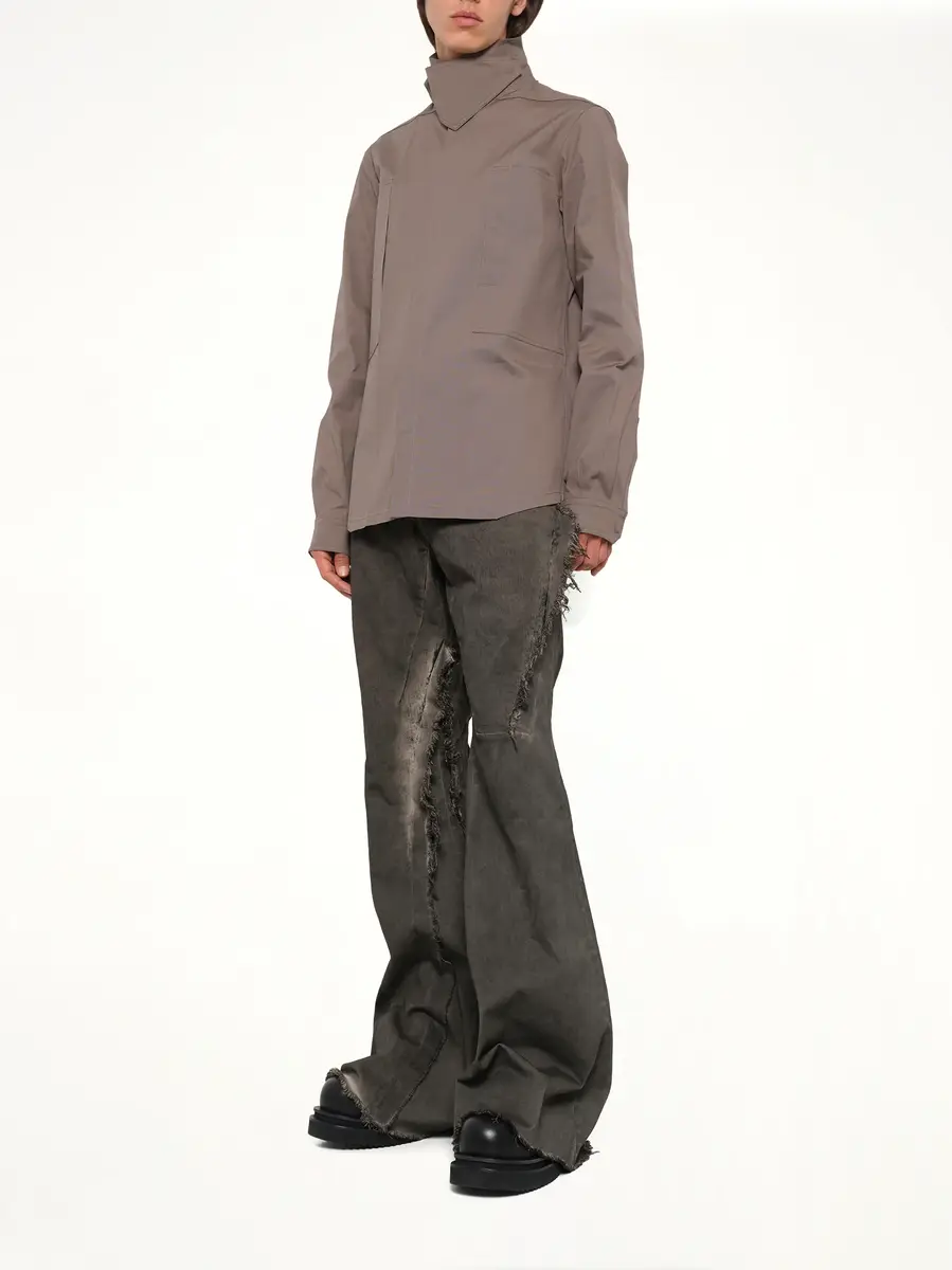 Rick Owens Tower Outershirt in Dust | Thumbnail 4