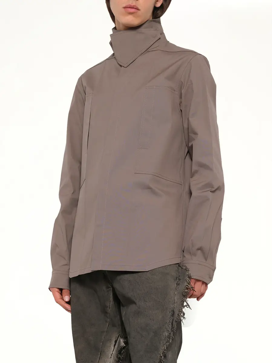 Rick Owens Tower Outershirt in Dust | Thumbnail 6