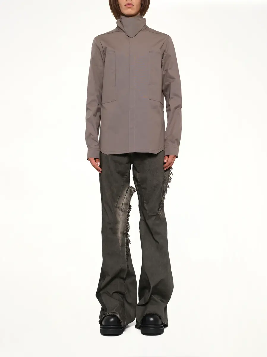 Rick Owens Tower Outershirt in Dust | Thumbnail 7