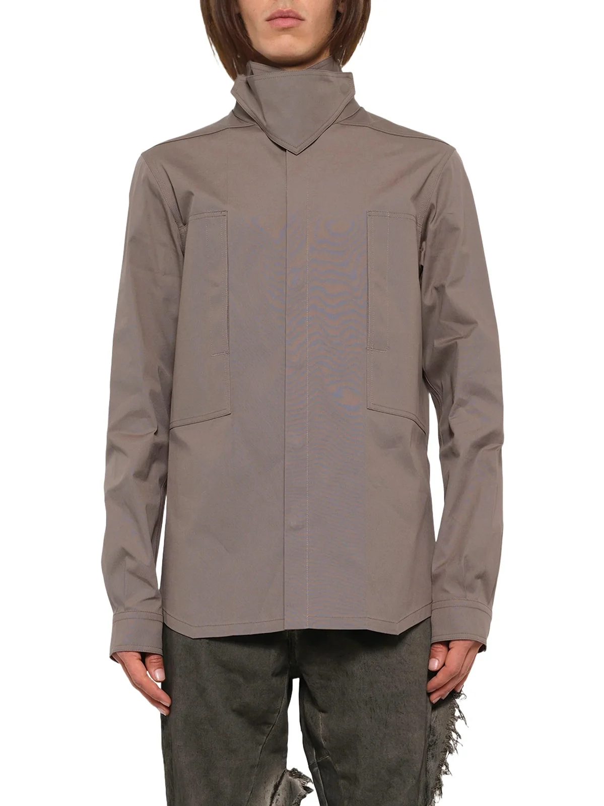 Rick Owens Tower Outershirt in Dust