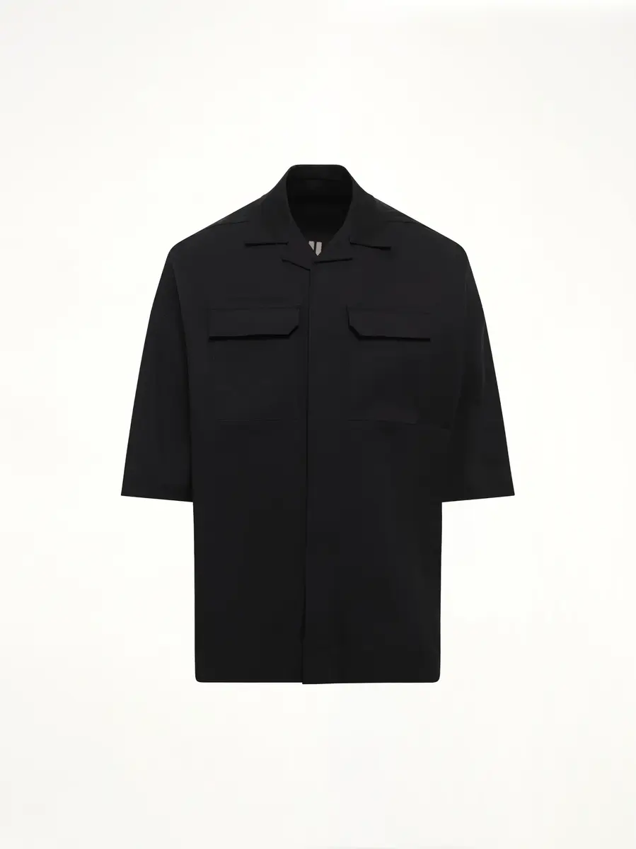 Rick Owens Cotton Twill Magnum Tommy Shirt | Thumbnail 2 Rick Owens Cotton Twill Magnum Tommy Shirt | Thumbnail 2