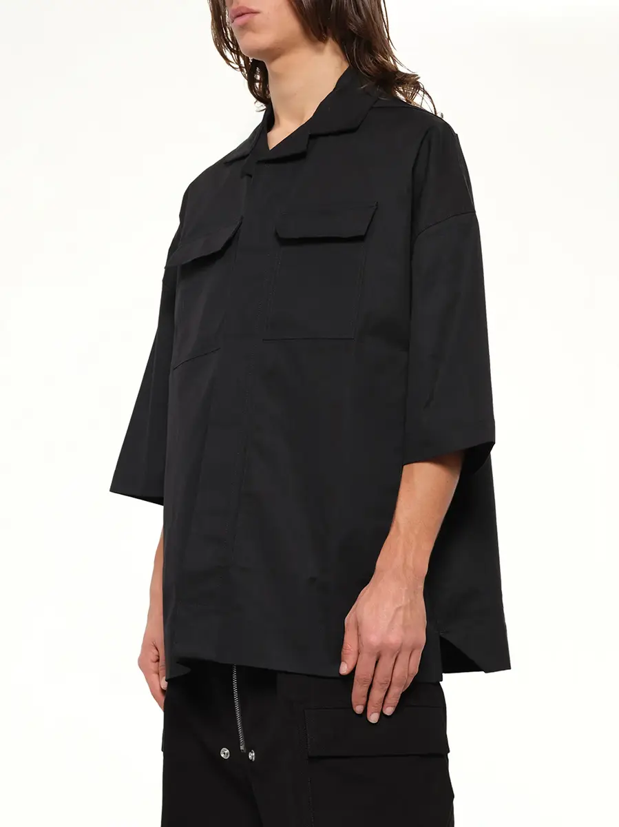 Rick Owens Cotton Twill Magnum Tommy Shirt | Thumbnail 3 Rick Owens Cotton Twill Magnum Tommy Shirt | Thumbnail 3