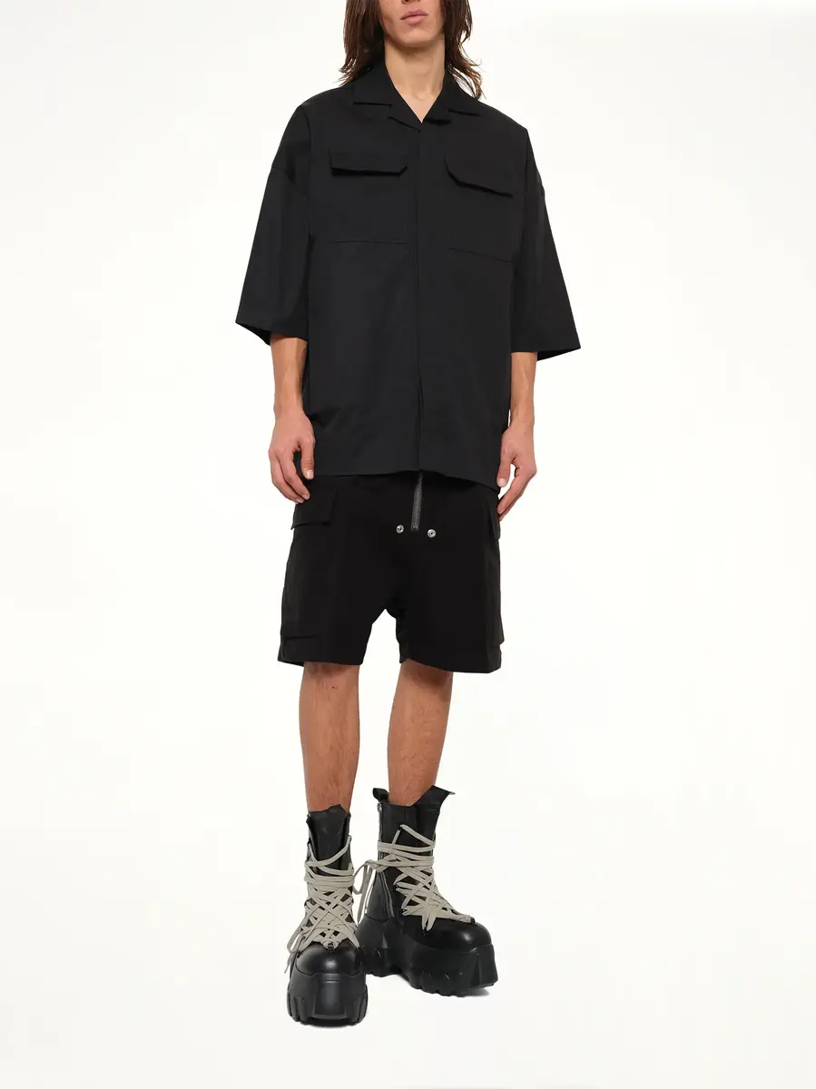Rick Owens Cotton Twill Magnum Tommy Shirt | Thumbnail 4 Rick Owens Cotton Twill Magnum Tommy Shirt | Thumbnail 4