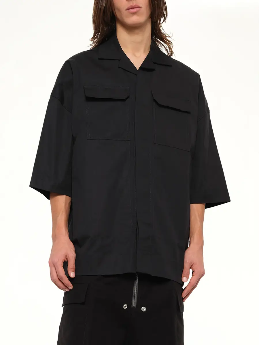 Rick Owens Cotton Twill Magnum Tommy Shirt | Thumbnail 6 Rick Owens Cotton Twill Magnum Tommy Shirt | Thumbnail 6