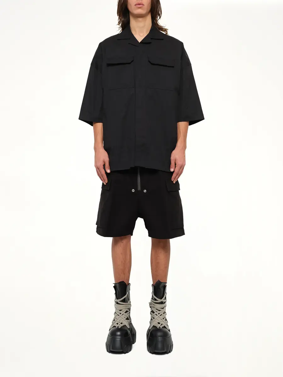 Rick Owens Cotton Twill Magnum Tommy Shirt | Thumbnail 7 Rick Owens Cotton Twill Magnum Tommy Shirt | Thumbnail 7