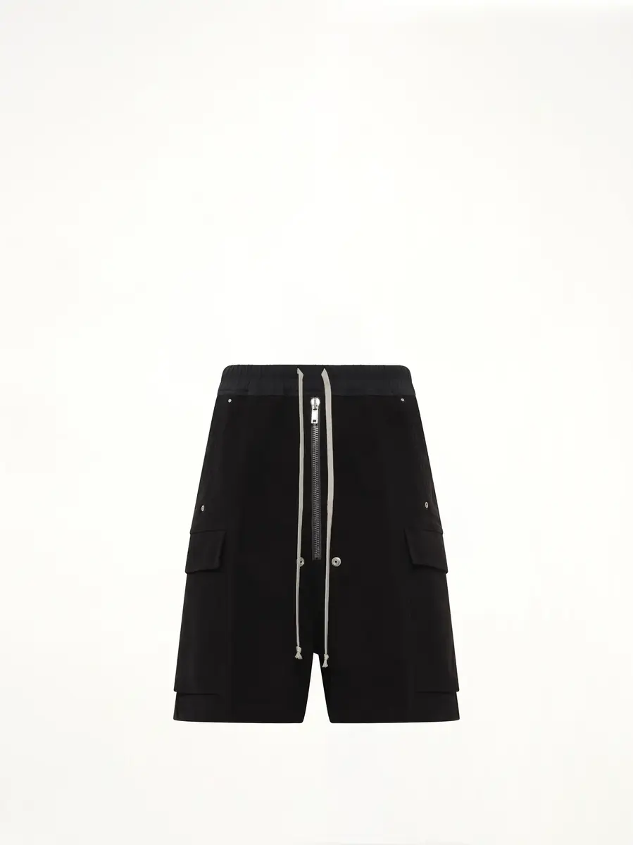 Rick Owens Brushed Twill Cargobela Shorts | Thumbnail 2