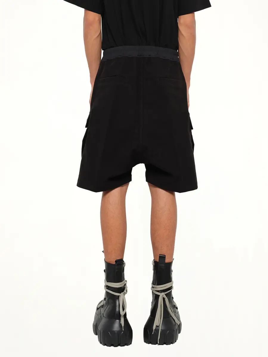 Rick Owens Brushed Twill Cargobela Shorts | Thumbnail 5