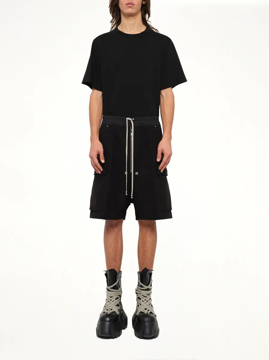 Rick Owens Brushed Twill Cargobela Shorts | Thumbnail 7