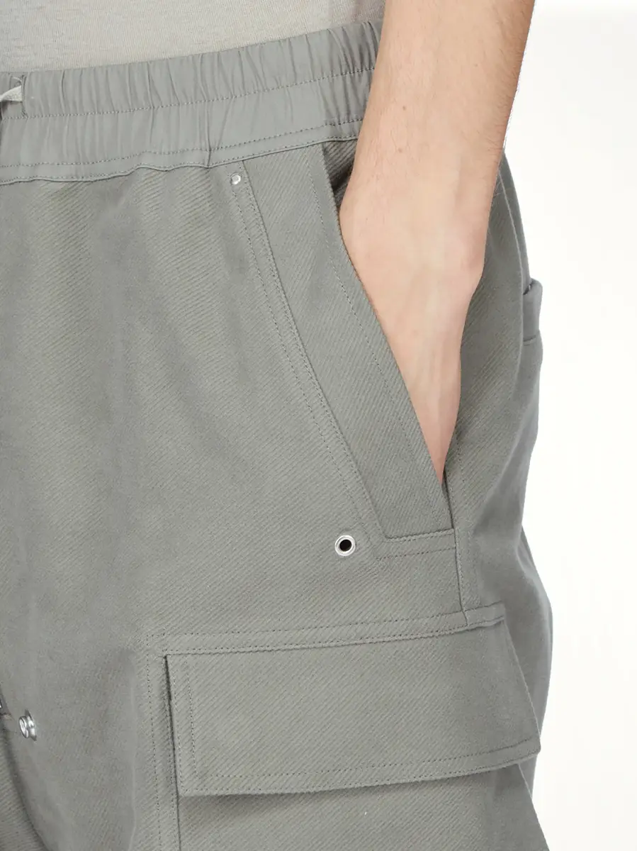 Rick Owens Brushed Twill Cargobela Shorts in Dark Pearl | Thumbnail 8 Rick Owens Brushed Twill Cargobela Shorts in Dark Pearl | Thumbnail 8