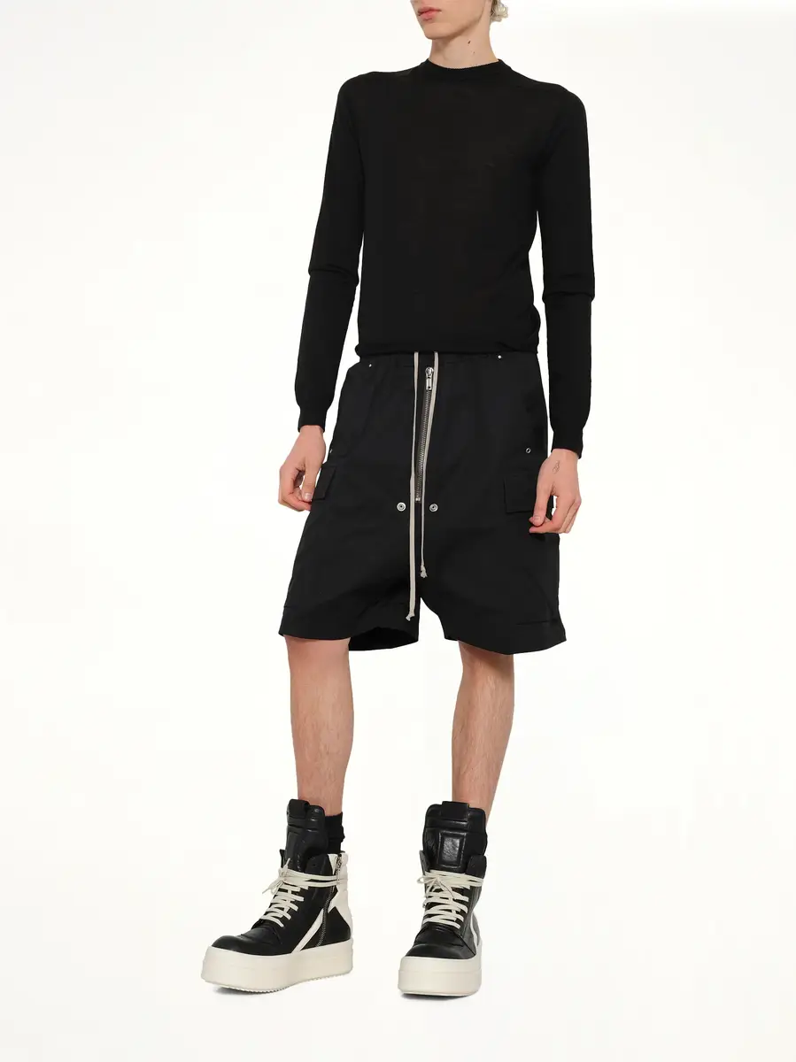 Rick Owens Twill Woven Cargobela Shorts | Thumbnail 4 Rick Owens Twill Woven Cargobela Shorts | Thumbnail 4