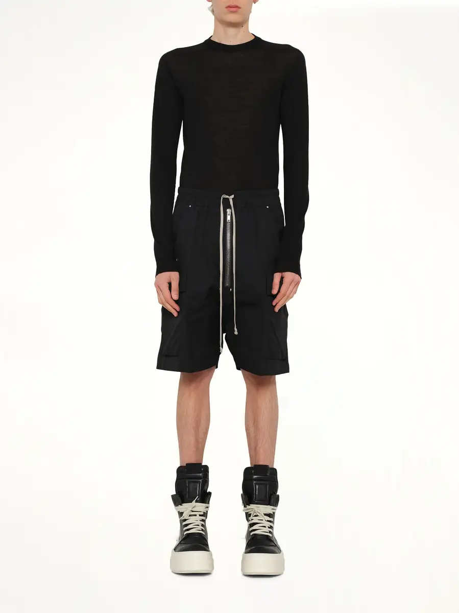 Rick Owens Twill Woven Cargobela Shorts | Thumbnail 7 Rick Owens Twill Woven Cargobela Shorts | Thumbnail 7