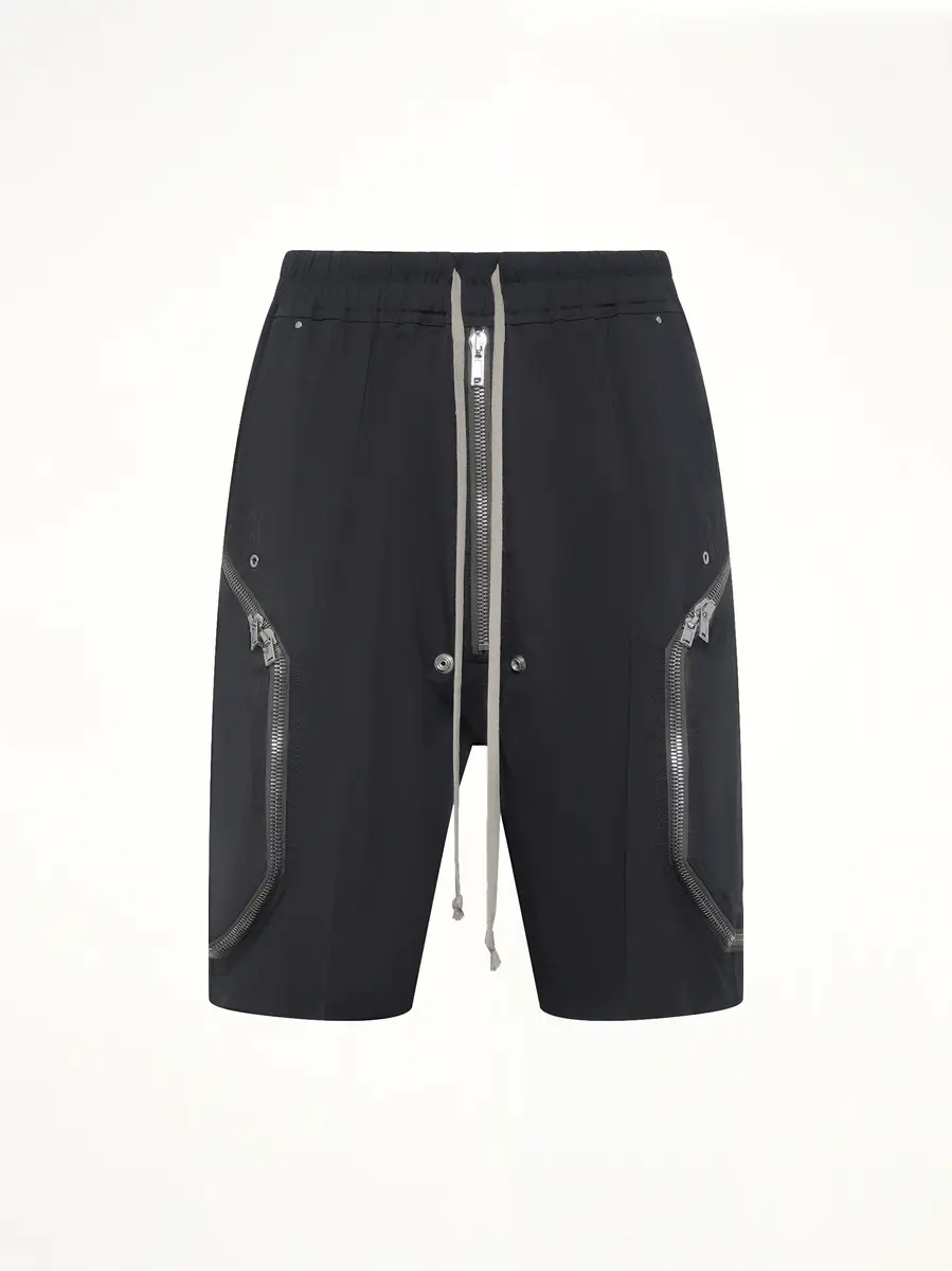 Rick Owens Cotton Twill Heizer Shorts | Thumbnail 2 Rick Owens Cotton Twill Heizer Shorts | Thumbnail 2