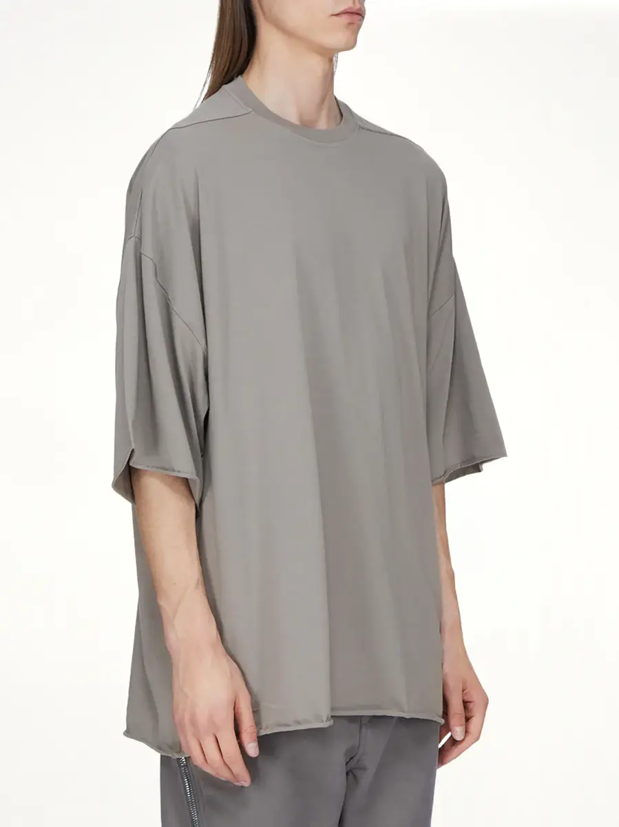 Rick Owens Tommy T-shirt in Steel | Thumbnail 3 Rick Owens Tommy T-shirt in Steel | Thumbnail 3