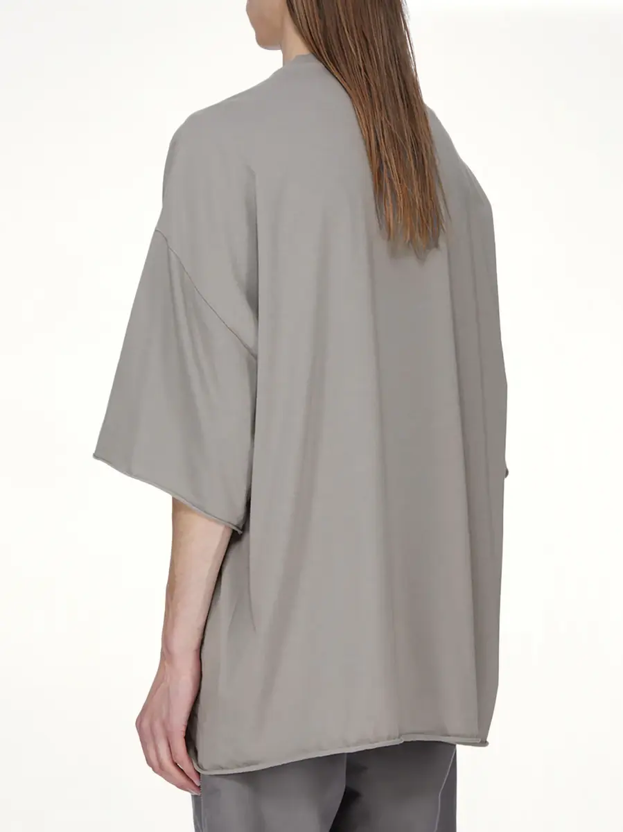 Rick Owens Tommy T-shirt in Steel | Thumbnail 4 Rick Owens Tommy T-shirt in Steel | Thumbnail 4