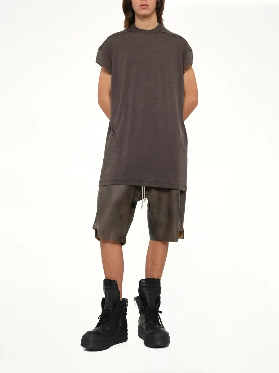 Rick Owens Tower Rick S Jumbo SS T in Darkdust | Thumbnail 4