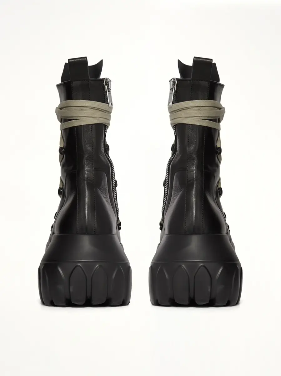 Rick Owens Megalace Mega Tractor in Black/pearl | Thumbnail 4 Rick Owens Megalace Mega Tractor in Black/pearl | Thumbnail 4