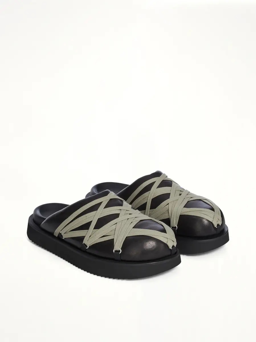 Rick Owens Padded Megalace in Black/pearl | Thumbnail 2