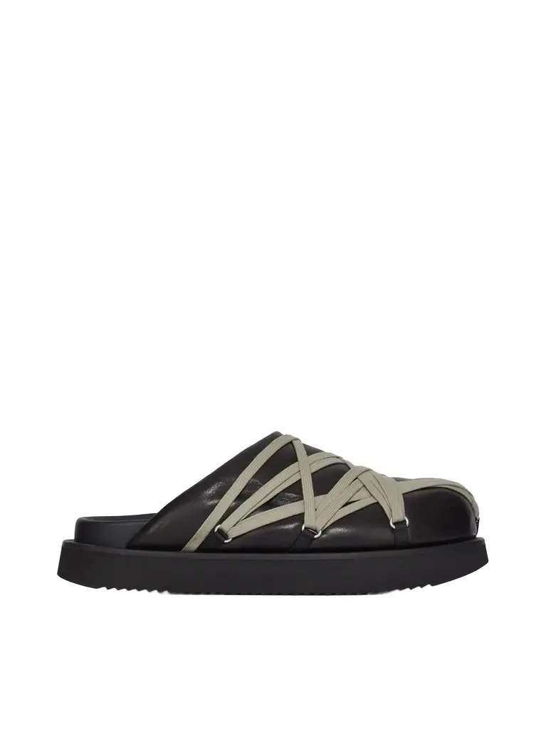 Rick Owens Padded Megalace in Black/pearl