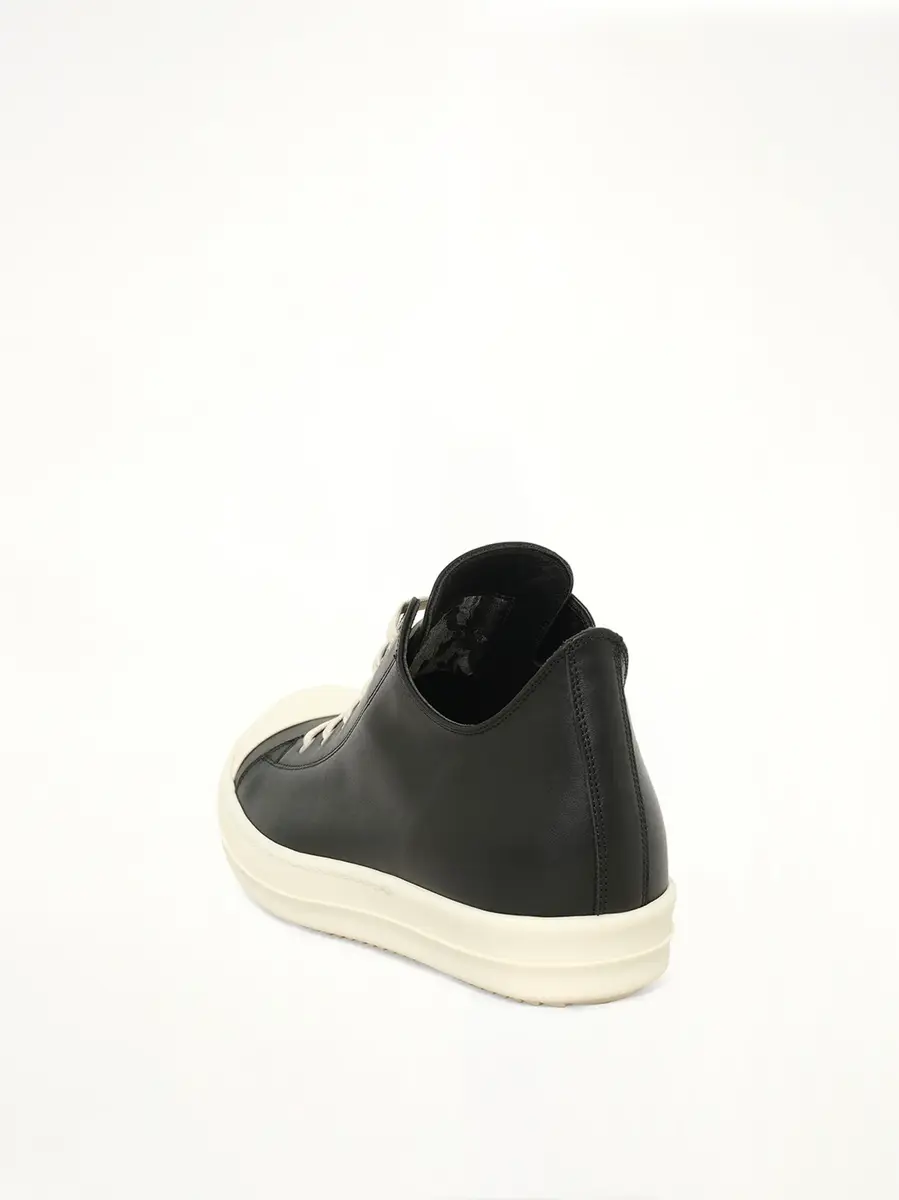 Rick Owens Low Sneaker in Black/milk | Thumbnail 3