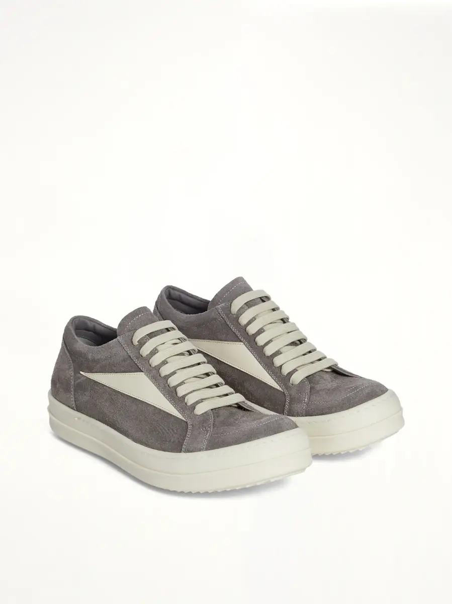 Rick Owens Vintage Sneaks in Steel/milk | Thumbnail 2 Rick Owens Vintage Sneaks in Steel/milk | Thumbnail 2
