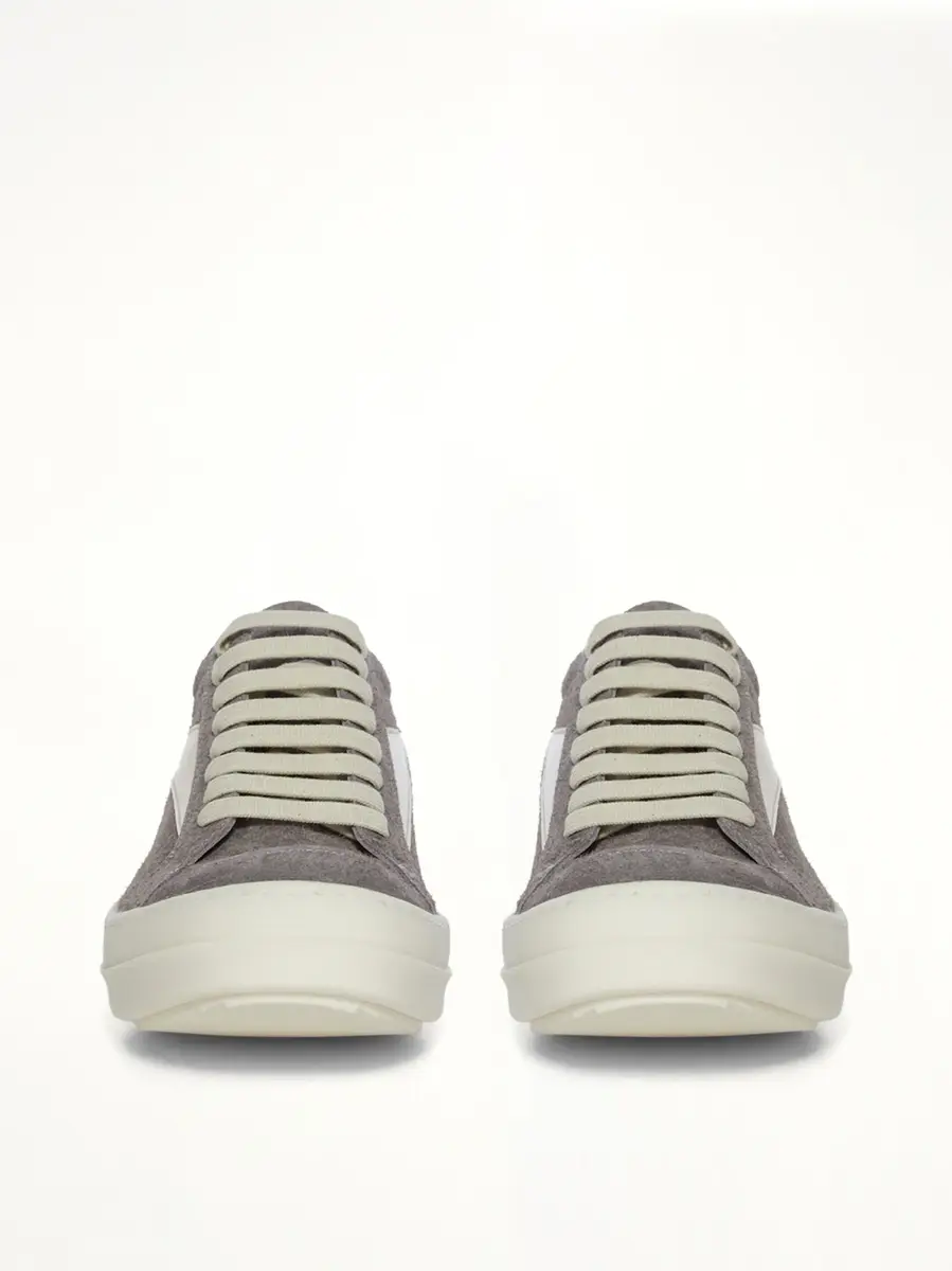 Rick Owens Vintage Sneaks in Steel/milk | Thumbnail 3 Rick Owens Vintage Sneaks in Steel/milk | Thumbnail 3