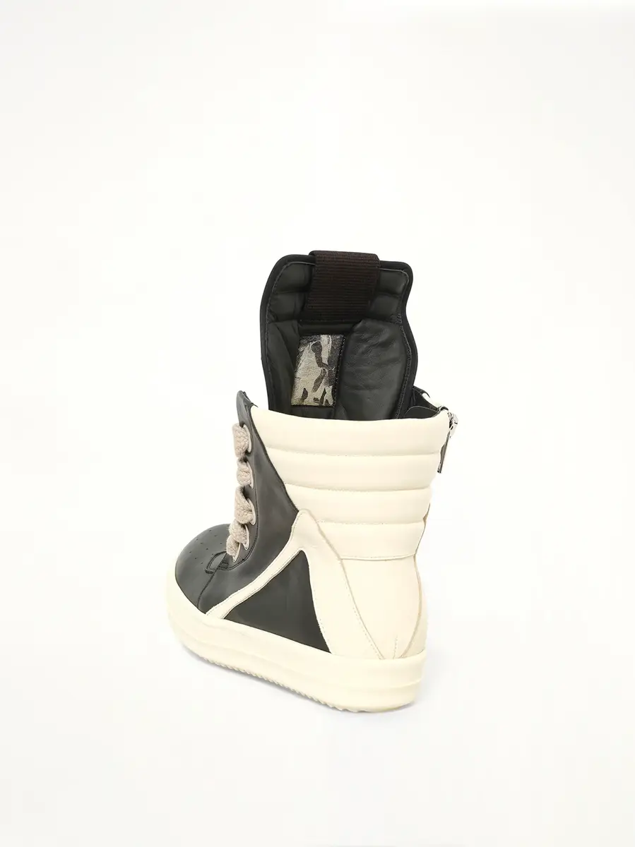 Rick Owens Jumbolace Geobasket in Black/milk | Thumbnail 3